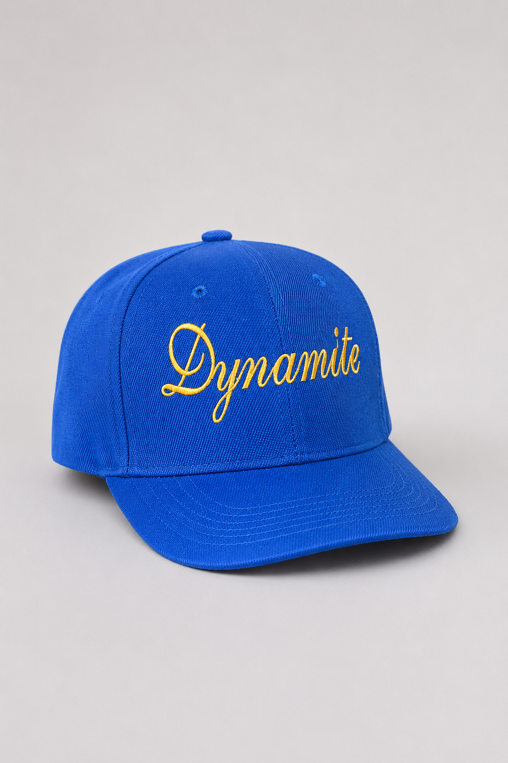 6-PANEL SCRIPT CAP — COBALT BLUE