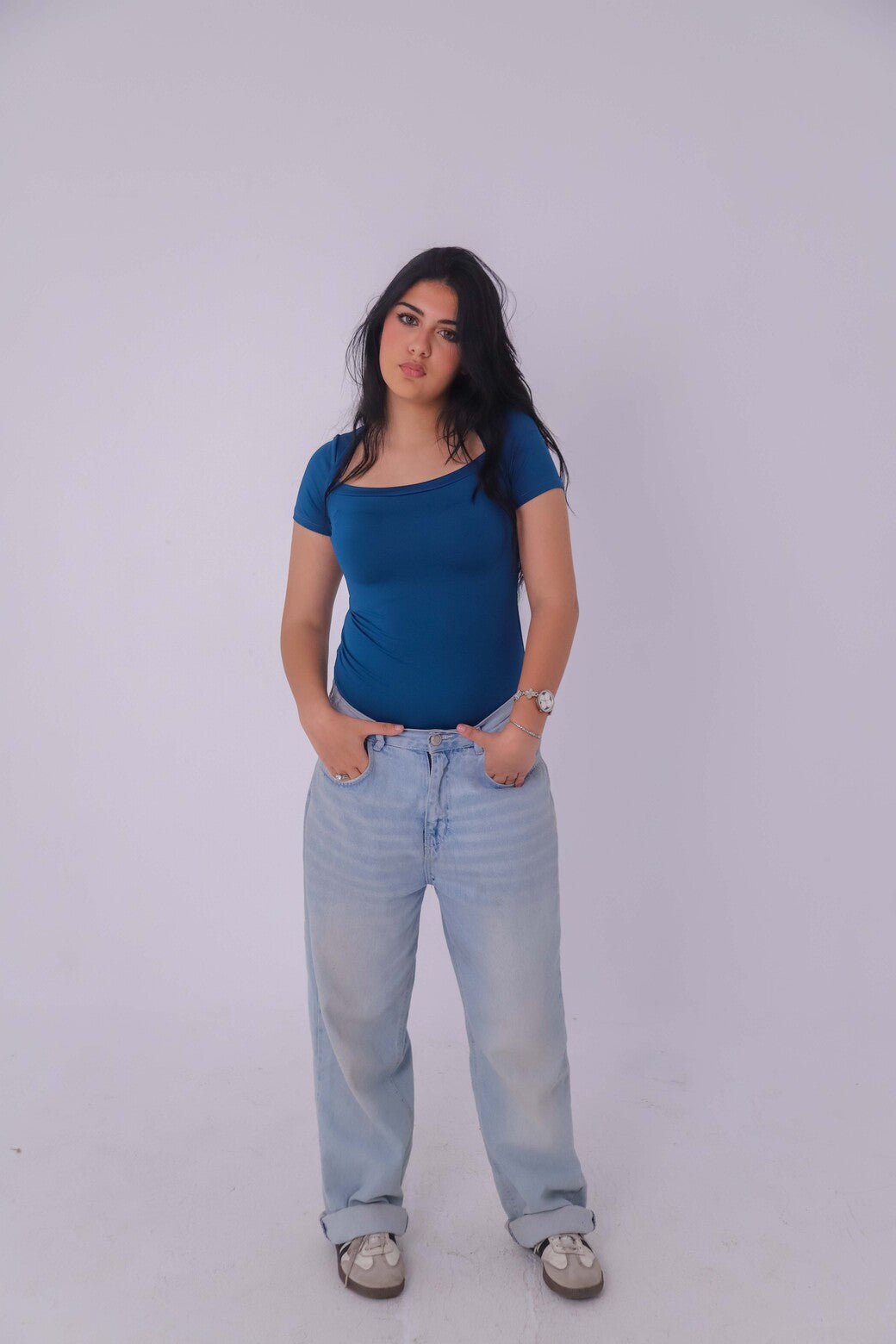 SQUARE NECKLINE DYNAMITE BASIC TOP