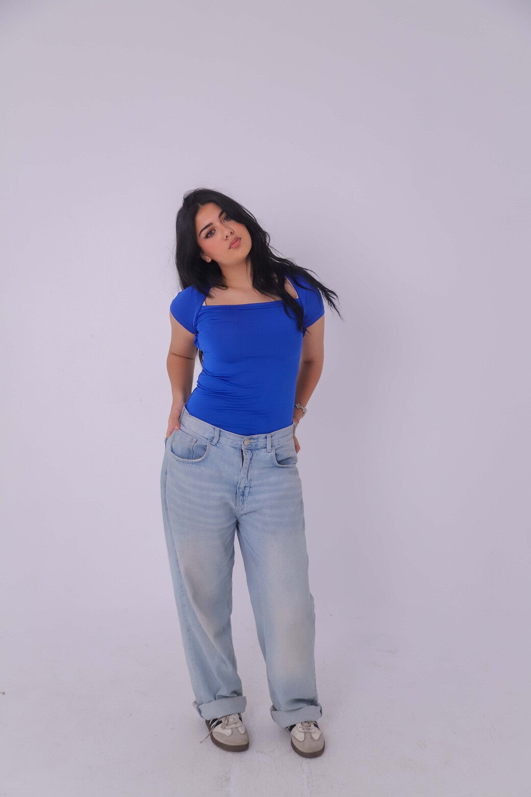 SQUARE NECKLINE DYNAMITE BASIC TOP